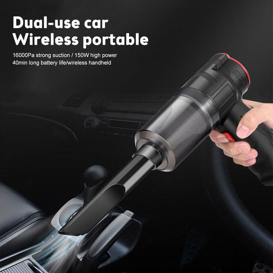 3-in-1 Vacuum Cleaner for Car & Home – Compact, Cordless, Wet & Dry, Blower Function, Mini & Portable for Sofa, Dust, and Deep Cleaning
